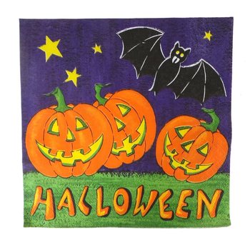 20枚入りナプキンセット - モデル：ハロウィン (6セット)