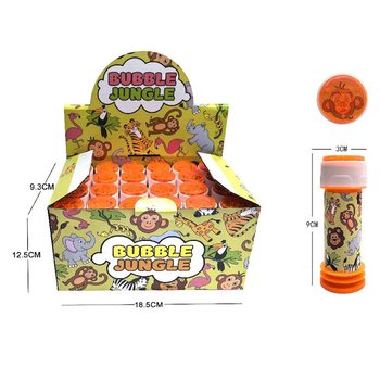 ジャングルアニマル シャボン玉 25ml ディスプレイ付き（24個入）