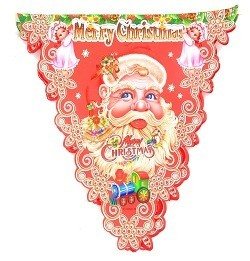 クリスマス フラッグガーランド (10個入)