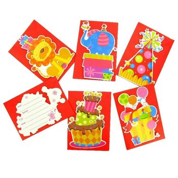 子供の誕生日会 招待状 ＋ 封筒 (24セット)
