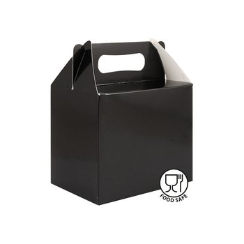 プチギフト/お菓子用ギフトボックス ブラック 14x9.5x12 cm (12個入)