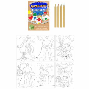 エコフレンドリー スーパーヒーローお絵かきセット (25個入)
