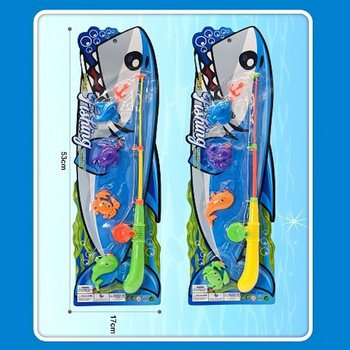 マグネット魚釣りゲーム（台紙付） - 16x53x3.5 cm (12個入)