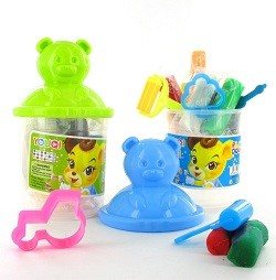 粘土セット - クマ型 (12個セット)