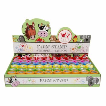 牧場の動物スタンプ ディスプレイセット (60個入)