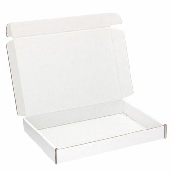 メール便対応段ボール箱 A5 ホワイト - 220x155x28 mm (50枚入)