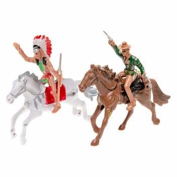 カウボーイ＆インディアン 騎馬フィギュア ミックス (12個入)
