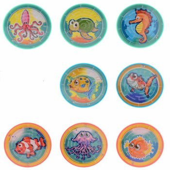 大きな丸い迷路ゲーム 海の生き物 (24個セット)