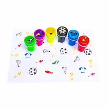 サッカー選手 スタンプ ディスプレイ入り (60個)