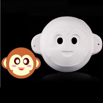 **激安卸売** お面 塗り絵 動物マスク (24個セット)
