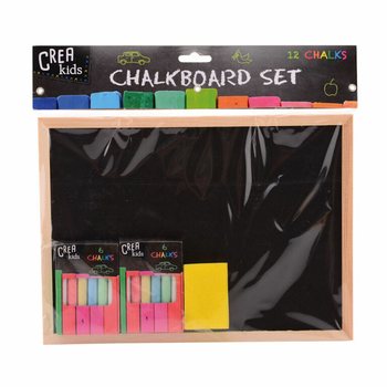 CREA KIDS 子供用黒板セット 29x21CM チョーク・スポンジ付き (12点入)