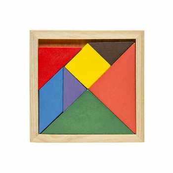 木製タングラムパズルセット (12個入り)