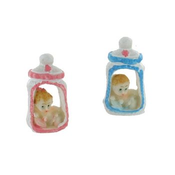 ベビーシャワー・出産祝いデコレーション - 哺乳瓶入りの赤ちゃん 5.5 cm (12個入)