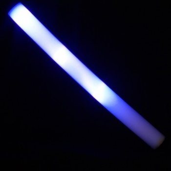 LEDフォームスティック ブルー - パーティースティック (24個入)
