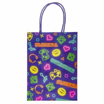ゲーマー 紙製ギフトバッグ - 16x9x22 cm (12枚入)
