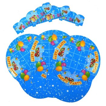 6個入り 誕生日 スパイラルハット 袋入り (6個)