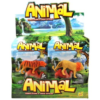大型野生動物プレイセット 12個入り（カード付き）