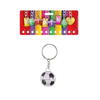 金属製 サッカーボール キーホルダー（12個入）