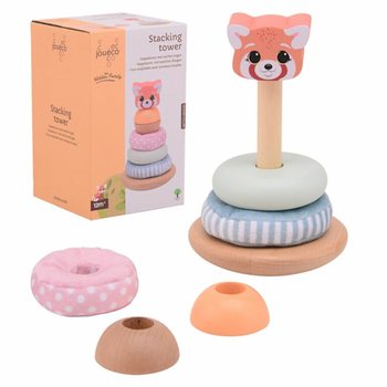 JOUECO ソフトリング付き木製スタッキングタワー
