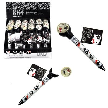 ハローキティ - 2in1 スーパーボール&ボールペン - ブラック (24個入)