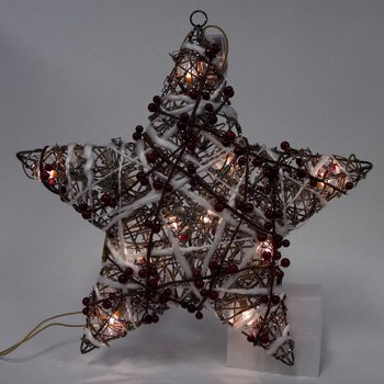 大型光るクリスマススター 45CM 装飾用 (2個セット)