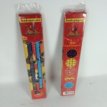 5枚セット 「De Club van Sinterklaas」 ラッピングペーパー