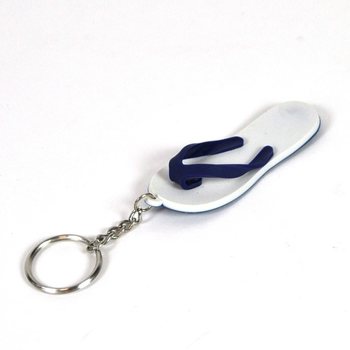 青いビーチサンダル キーホルダー (100個入り)