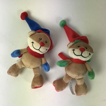 クリスマス帽子のぬいぐるみクマ (12個)