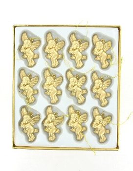 ボックス入り ゴールド クリスマスエンジェル 12個セット