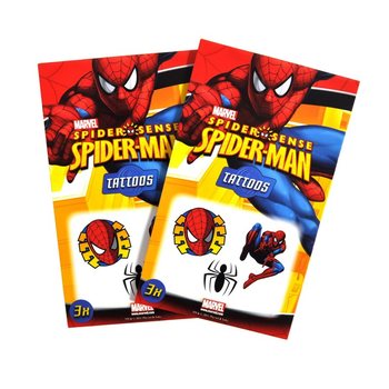 マーベル 3ピース タトゥーシール - モデル：スパイダーマン (50個入)
