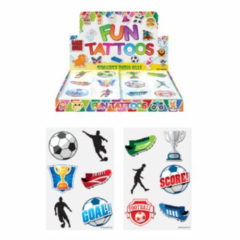 ファン・タトゥーシール - モデル：サッカー ディスプレイ付 (96枚入)