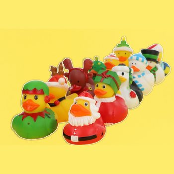 クリスマス ラバーダック 6cm 12個セット - お祝いギフト・景品