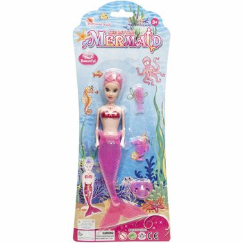 台紙入り人魚（マーメイド）人形（6個セット）