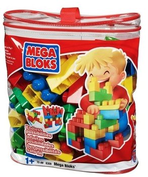メガブロック MEGA BLOKS 1才からのメガブロック バック入り (70ピース) - 8309