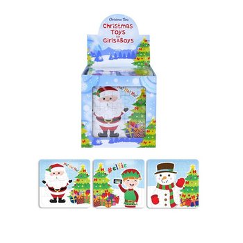 クリスマスパズル - 13 x 12 cm - ディスプレイ入り (108個)