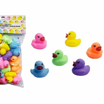 カラフル ミニお風呂のあひる (24個セット)