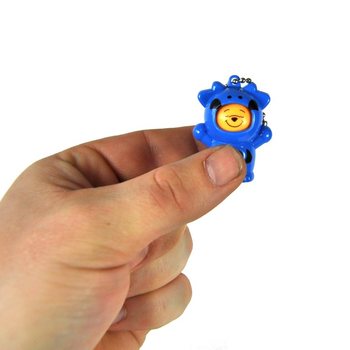 回転する顔のクマのキーホルダー (24個セット)