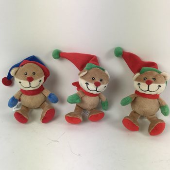 クリスマス帽子のぬいぐるみクマ (12個)
