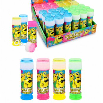 シャボン玉 - スマイリー - 50ML ディスプレイボックス (36個入)
