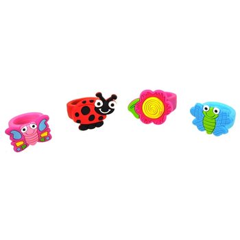 子供用リング ディスプレイ付き - 昆虫モデル (24個入り)