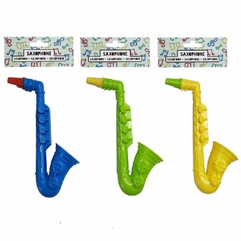 おもちゃのサックス - 高さ16cm - ミックスカラー (12個セット)