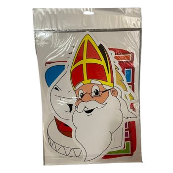 シンタクラース SINT & PIET - 両面デザイン デコレーションボード 4点セット (6パック入)