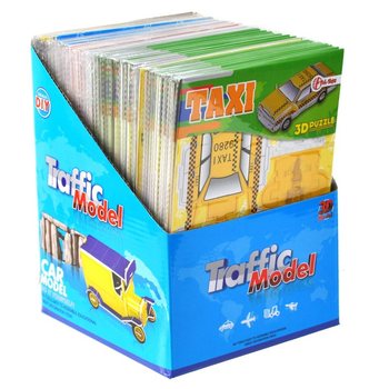 3D 車パズル ディスプレイ入り (64個)