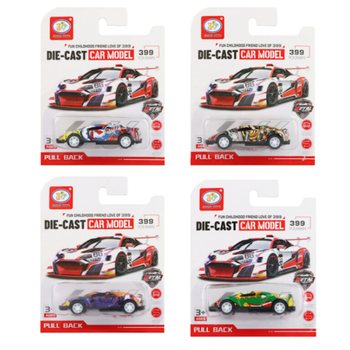 プルバック グラフィティミニカー 台紙付き (12個入)