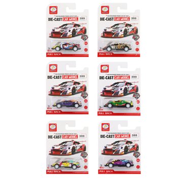 プルバック グラフィティミニカー 台紙付き (12個入)