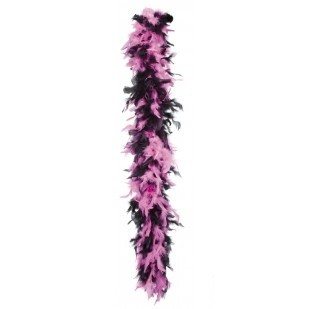 プリンセス用ブラック/ピンク ボア 180cm (6本入り)