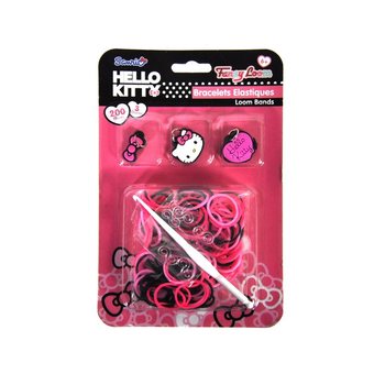 ハローキティ チャーム付きゴムブレスレット製作キット (12個セット)