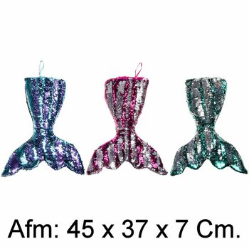 XL ぬいぐるみ マーメイドテール クッション - 45 cm - ミックスカラー (4個入)