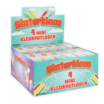 シンタクラース (Sinterklaas) 色鉛筆 4本セット ディスプレイ付 (120個入)