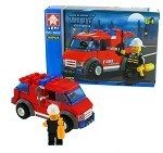 BRICKS 消防車ブロックおもちゃ (6個入)